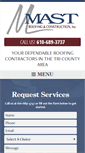 Mobile Screenshot of mastsroofing.com